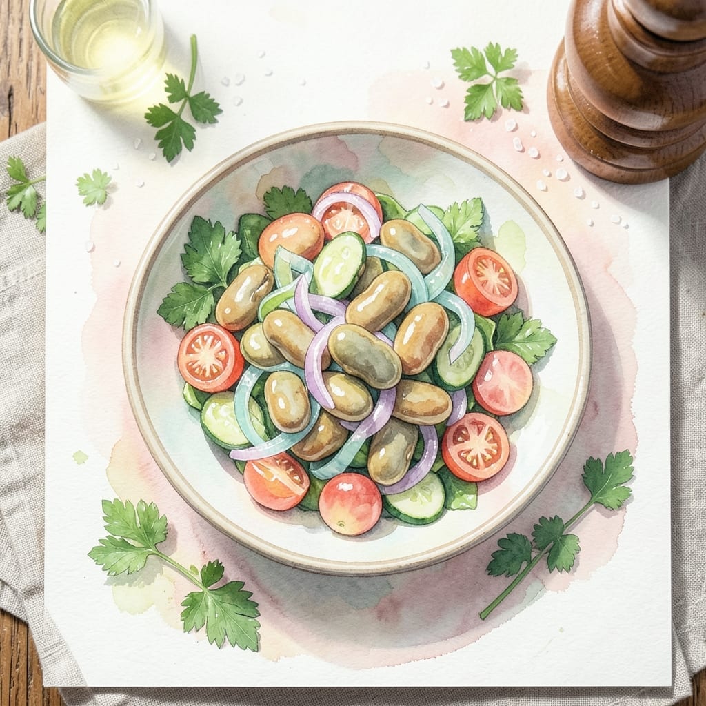 Recipe Broad Bean Salad: Fresh Garden Medley With Lemon Zest Recipe Broad Bean Salad: Fresh Garden Medley With Lemon Zest