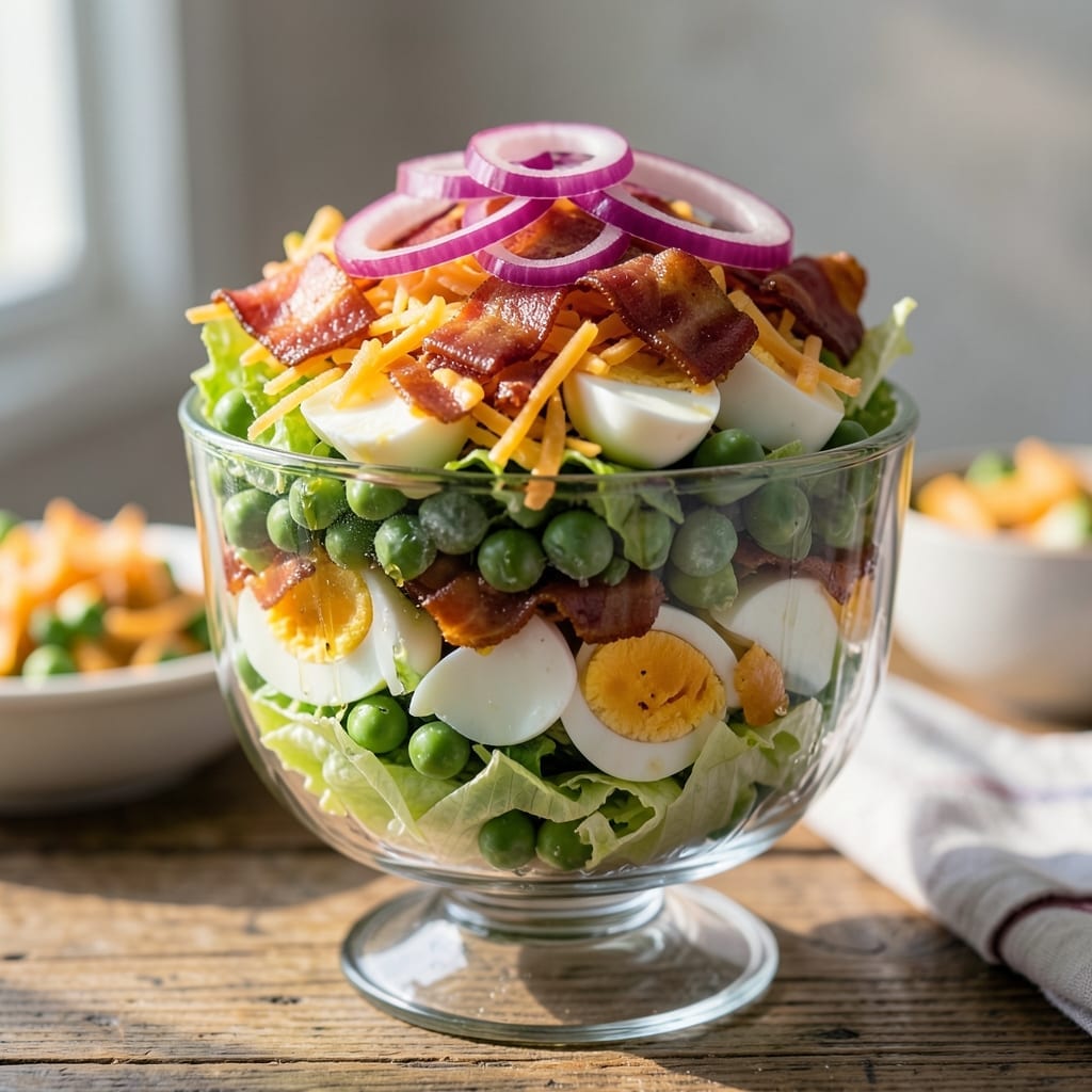Paula Deen's 7 Layer Salad Recipe: Nostalgic Potluck Favorite With Crunchy Freshness
