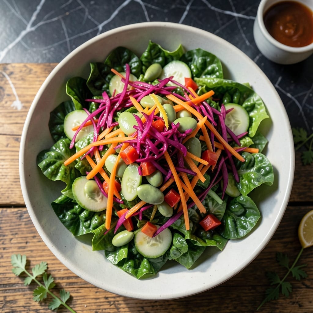 Asian Salad Recipe With Romaine Lettuce: Wok-Inspired Crunch and Zing