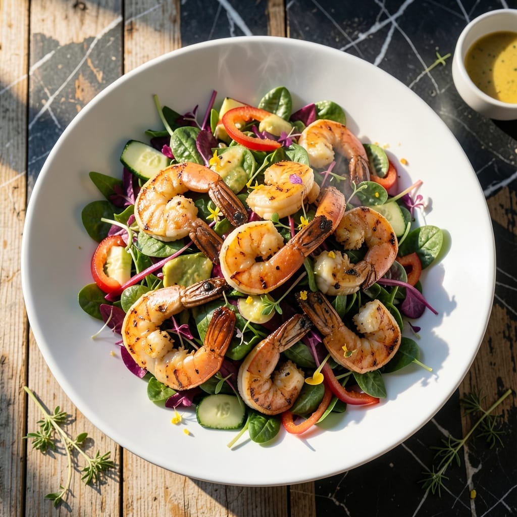 Grilled Shrimp Salad Recipe Healthy: Zesty Citrus-Kissed Crunch in Minutes