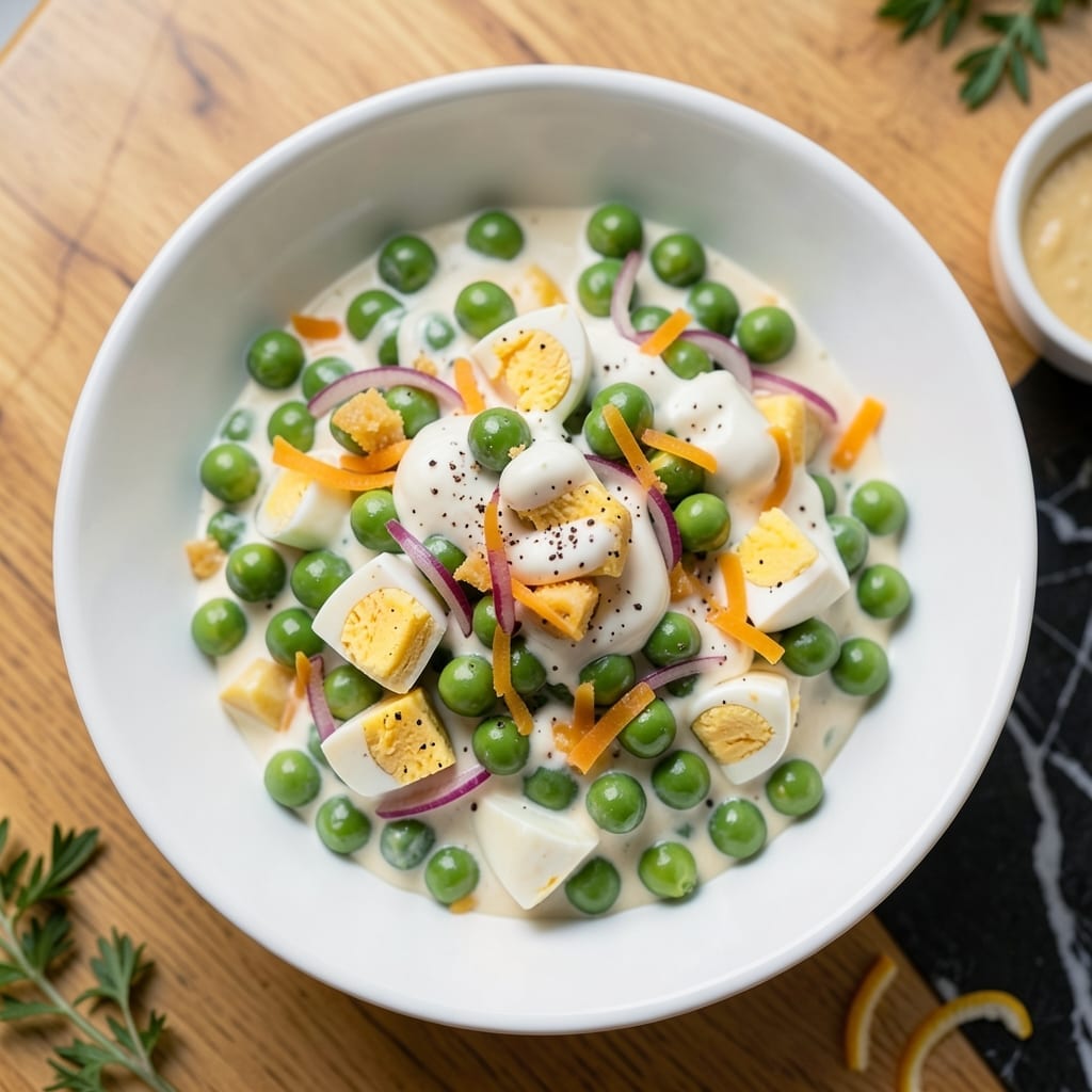 Canned Pea Salad Recipe With Egg: Classic Creamy Crunch for Potlucks