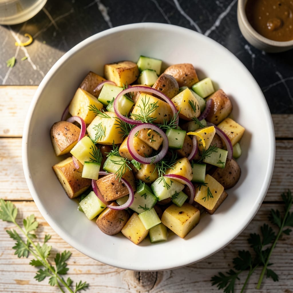 Healthy Potato Salad Recipe No Mayo: Zesty Herb-Infused Garden Freshness Healthy Potato Salad Recipe No Mayo: Zesty Herb-Infused Garden Freshness