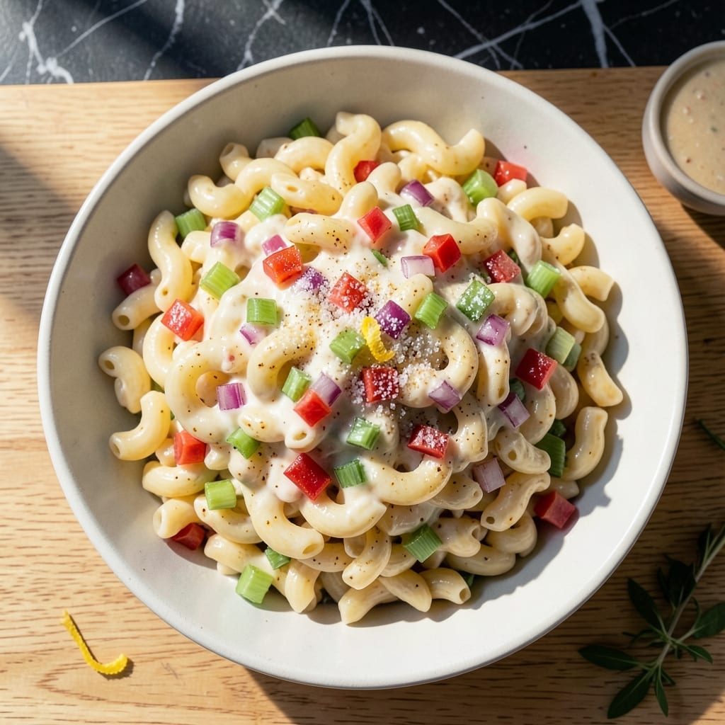 Macaroni Salad Recipe With Red Wine Vinegar: Tangy Twist for Picnic Perfection