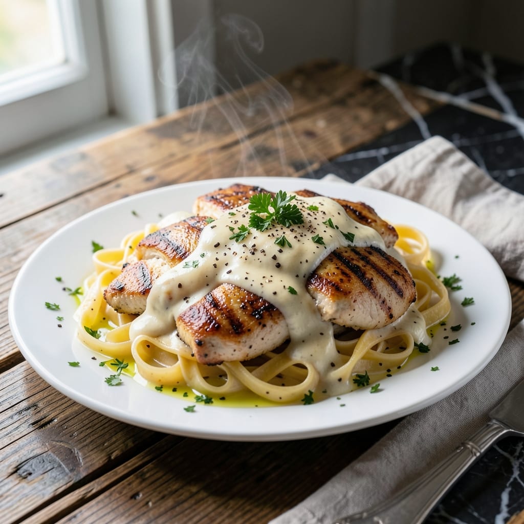 Olive Garden Chicken Alfredo Recipe With Cream Cheese: Copycat Cream Sauce With a Velvety Twist