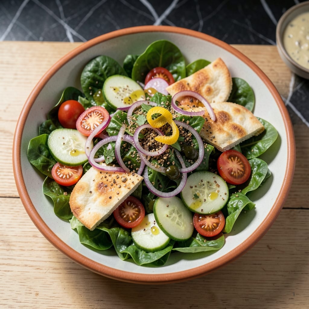Fattoush Salad Recipe Lebanese: Crisp Pita and Herb-Infused Freshness Fattoush Salad Recipe Lebanese: Crisp Pita and Herb-Infused Freshness