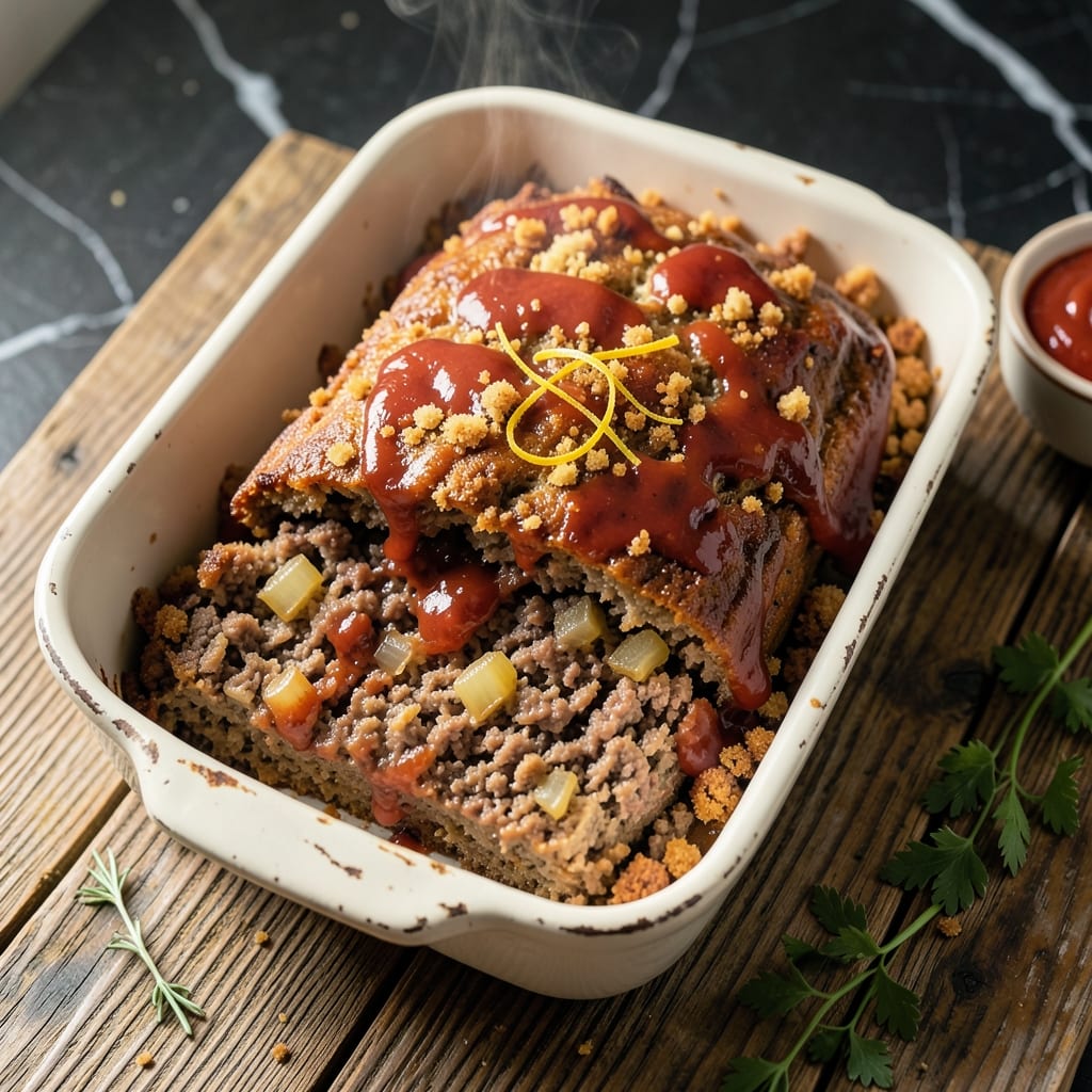 Old Fashioned Meatloaf Recipe With Bread Crumbs: Classic Savory Loaf With Moist Texture