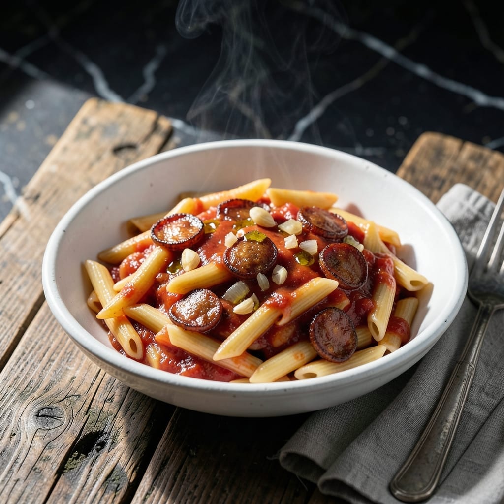Chorizo Pasta Recipe No Cream: Spicy Tomato Sauce With Bold Flavor
