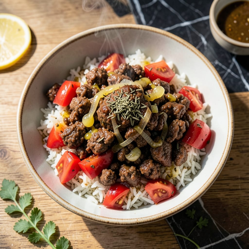 Greek Bowl Recipe Ground Beef: Mediterranean Flavors in One Pan