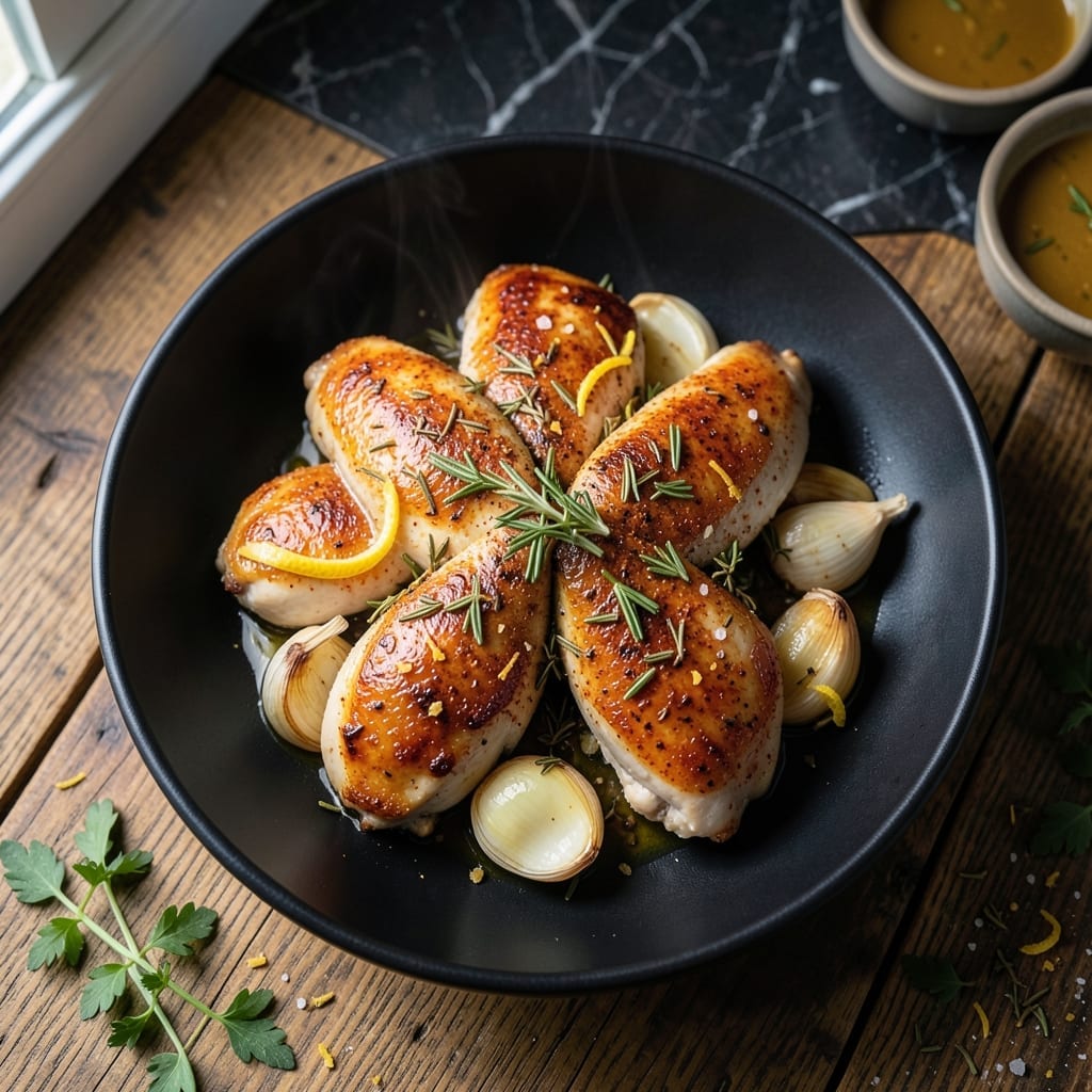 Recipe For Baking Boneless Chicken Thighs: Oven-Baked Juiciness With Garlic-Herb Rub