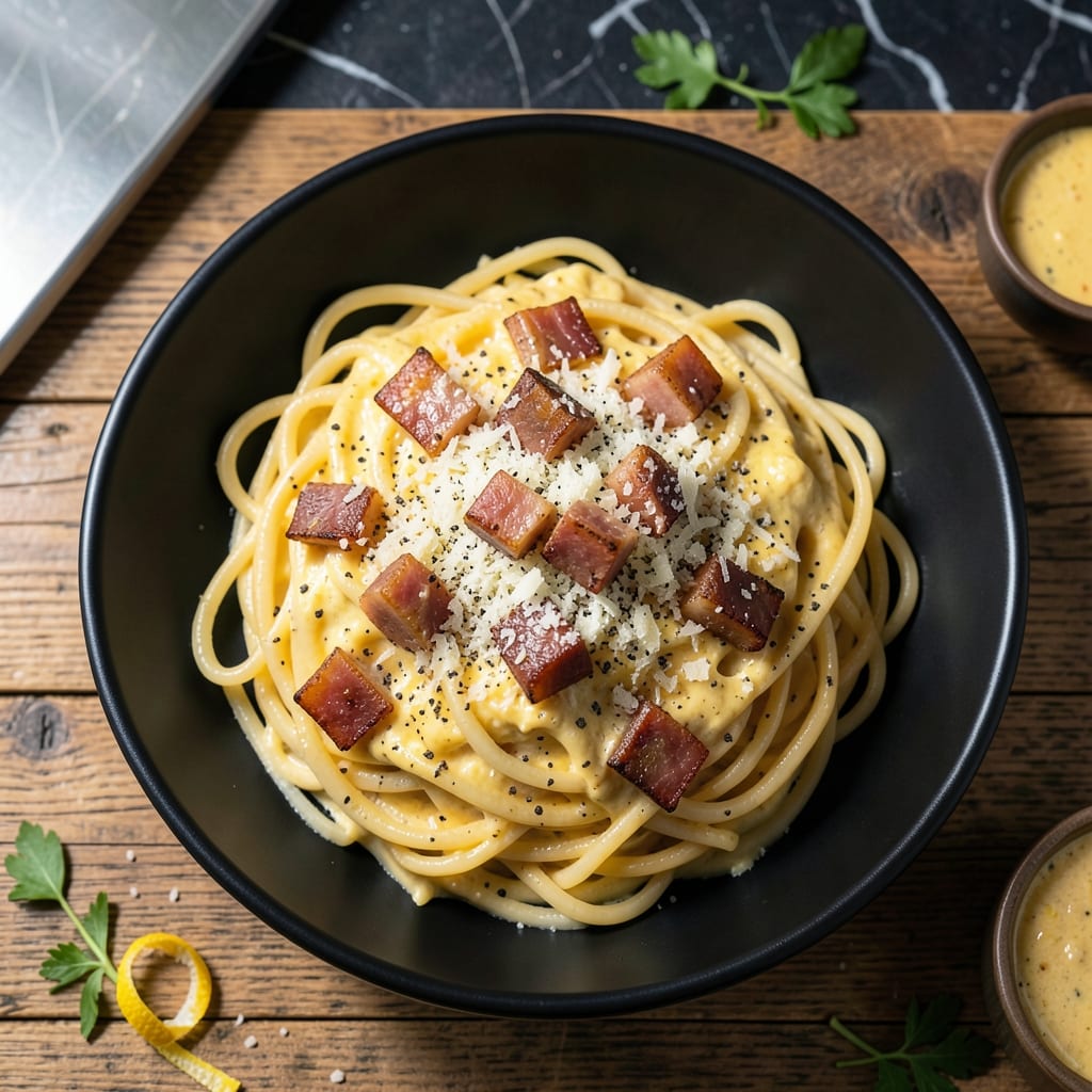 Pasta Carbonara Recipe Ingredients: Authentic Roman Egg and Cheese Sauce