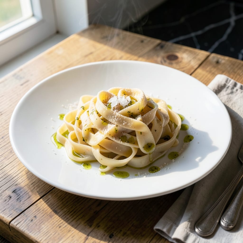 Fettuccine Pasta Recipe From Scratch: Fresh Egg Ribbons with Homemade Flour Power