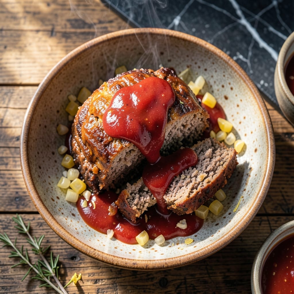 Meatloaf Recipe Beef and Pork: Moist Center With Savory Glaze Meatloaf Recipe Beef and Pork: Moist Center With Savory Glaze