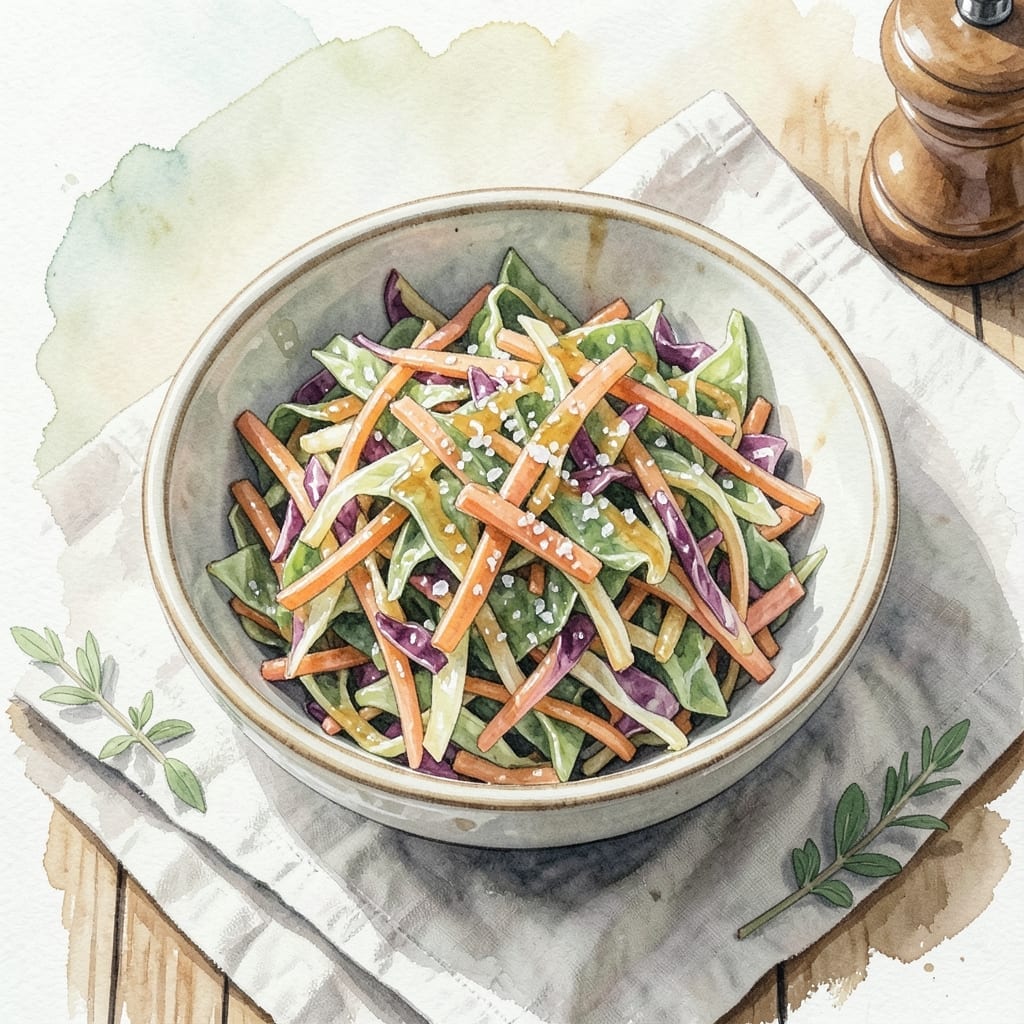 Cabbage Slaw Recipe Without Mayo: Crunchy Tangy Freshness