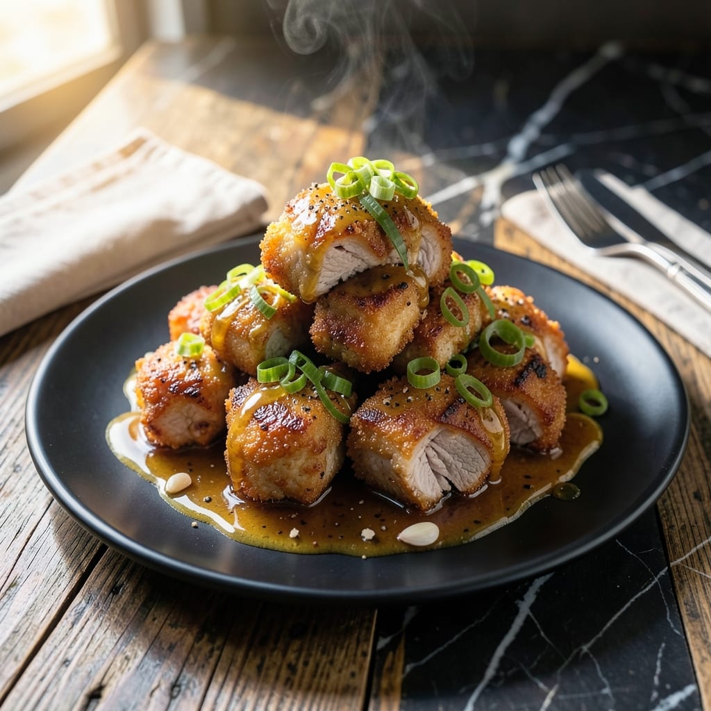 Fried Pork Recipe with Sauce: Crispy Bites Drizzled in Savory Glaze Fried Pork Recipe with Sauce: Crispy Bites Drizzled in Savory Glaze