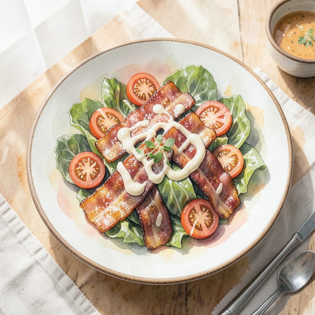 BLT Salad Recipe With Mayonnaise: Crispy Bacon Meets Creamy Dressing