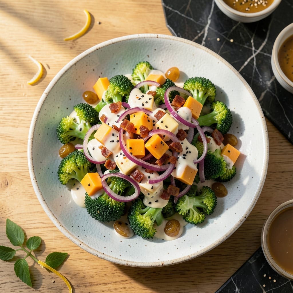Broccoli Salad Recipe: Sweet Crunch with Tangy Creamy Dressing