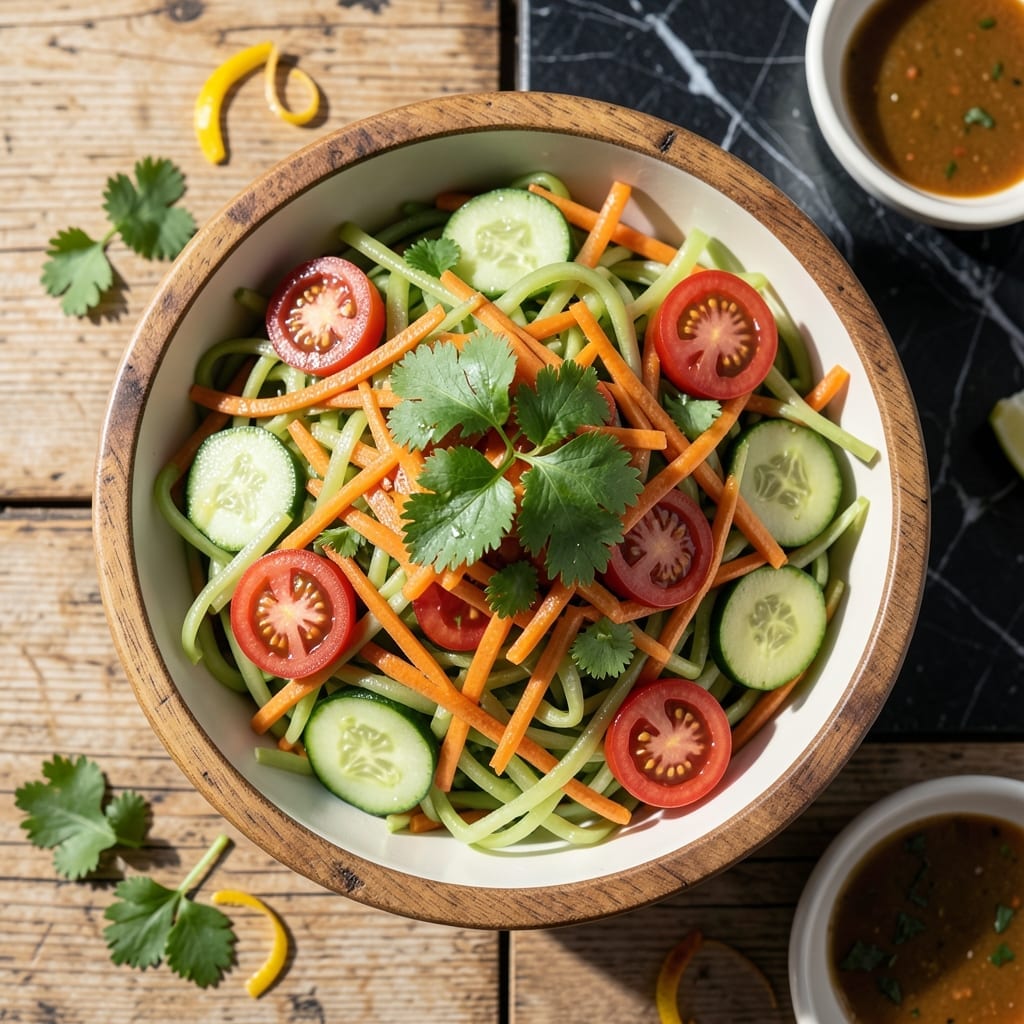 Easy Papaya Salad Recipe Vegetarian: Thai-Inspired Spicy-Sweet Crunch