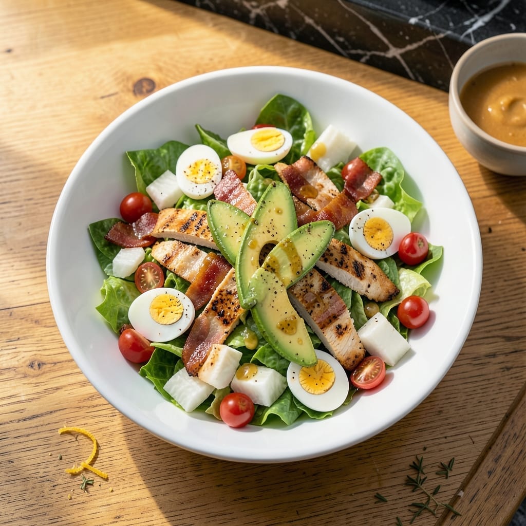 Jamie Oliver Cobb Salad Recipe: Fresh Layers With Avocado and Bacon