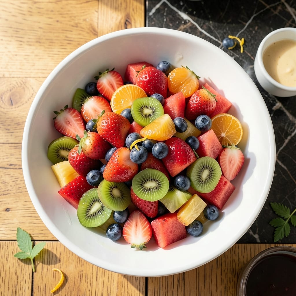 Healthy Fruit Salad Recipe PDF: Vibrant Medley with Honey-Lime Glaze