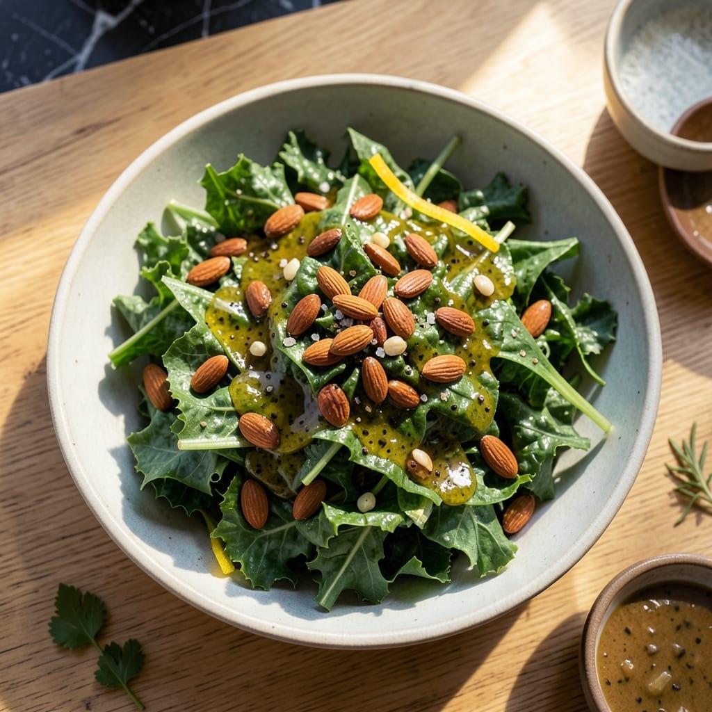 Dinosaur Kale Recipe Salad: Earthy Greens With Zesty Lemon Dressing Dinosaur Kale Recipe Salad: Earthy Greens With Zesty Lemon Dressing