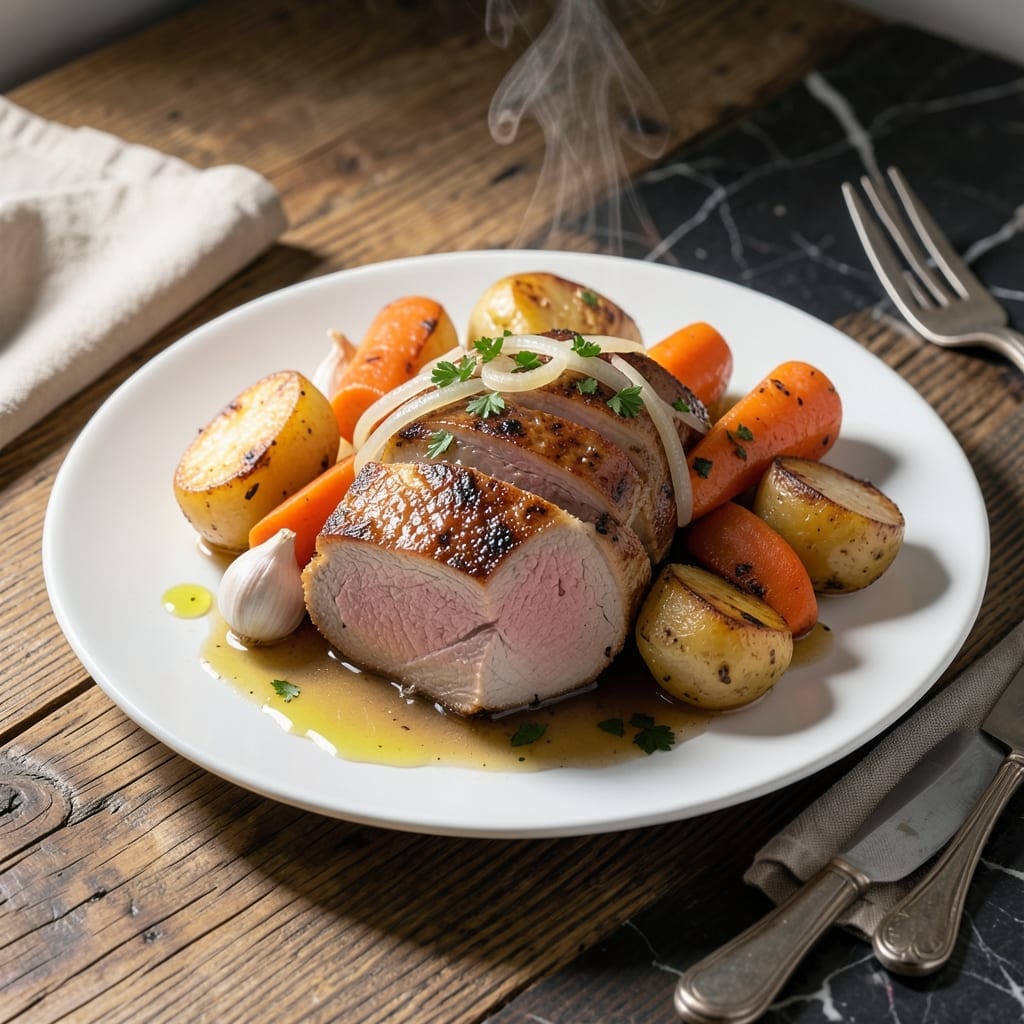 Pork Tenderloin Crock Pot Recipe With Potatoes And Carrots: Hands-Off Herb-Infused Feast