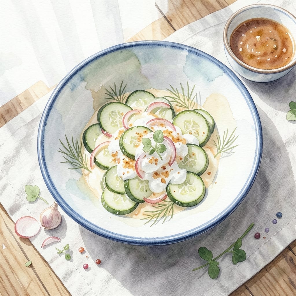 Creamy Cucumber Salad Recipe With Cream Cheese: Cool and Velvety Garden Freshness