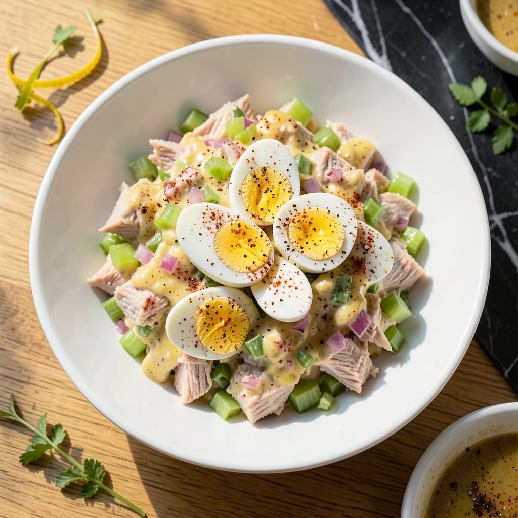 Tuna Salad Recipe With Egg and Mustard: Bold Flavor Meets Creamy Texture Tuna Salad Recipe With Egg and Mustard: Bold Flavor Meets Creamy Texture