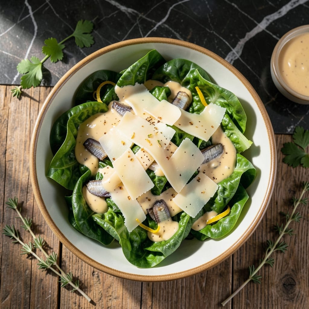 Classic Caesar Salad Recipe Ingredients for 4 Servings: Authentic Roman Crunch