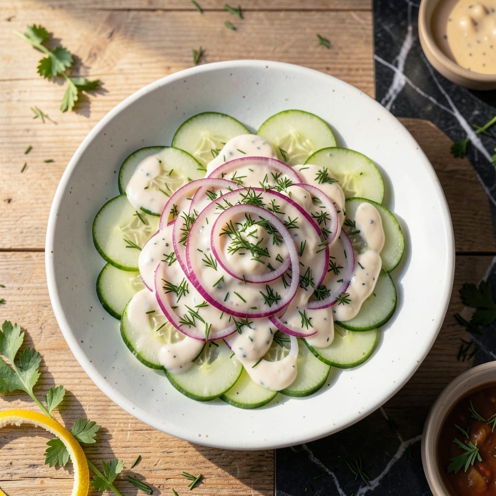 Creamy Cucumber Salad Recipe TikTok: Viral Cool and Crunchy Side