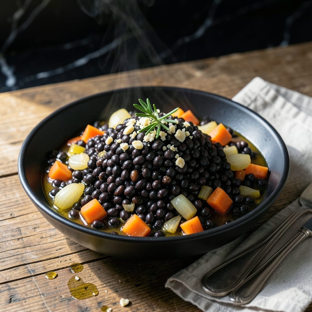 Jamie Oliver's Beluga Lentils Recipe: Earthy Elegance With Fresh Herbs