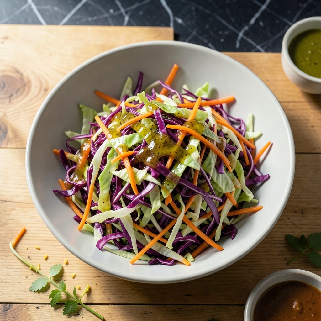 Vegan Coleslaw Recipe No Mayo: Crisp Apple Cider Vinegar Tang