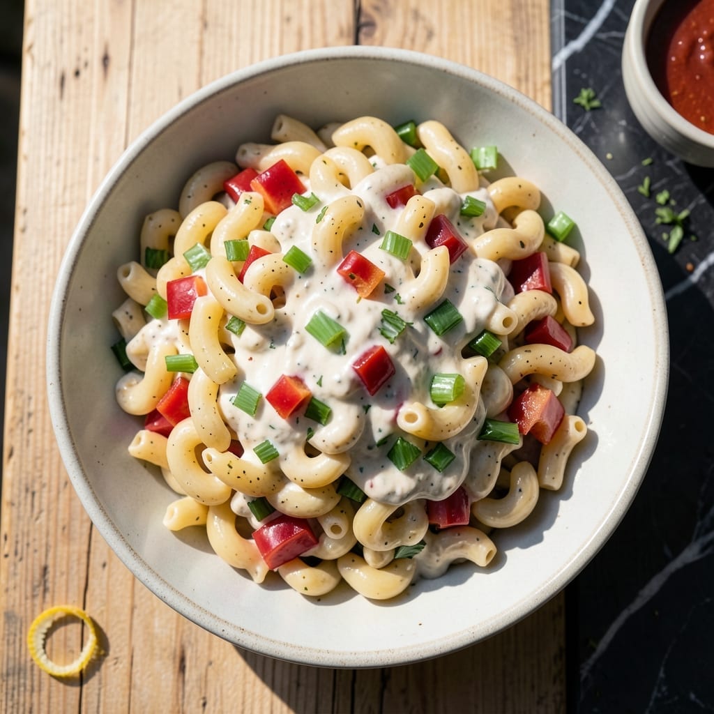 Macaroni Salad Recipe With Ranch Dressing: Cold and Creamy Picnic Perfect