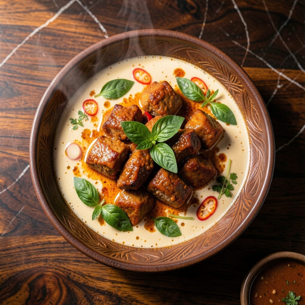 Authentic Thai Red Curry Pork Recipe With Coconut Milk: Velvety Heat and Herbal Aroma