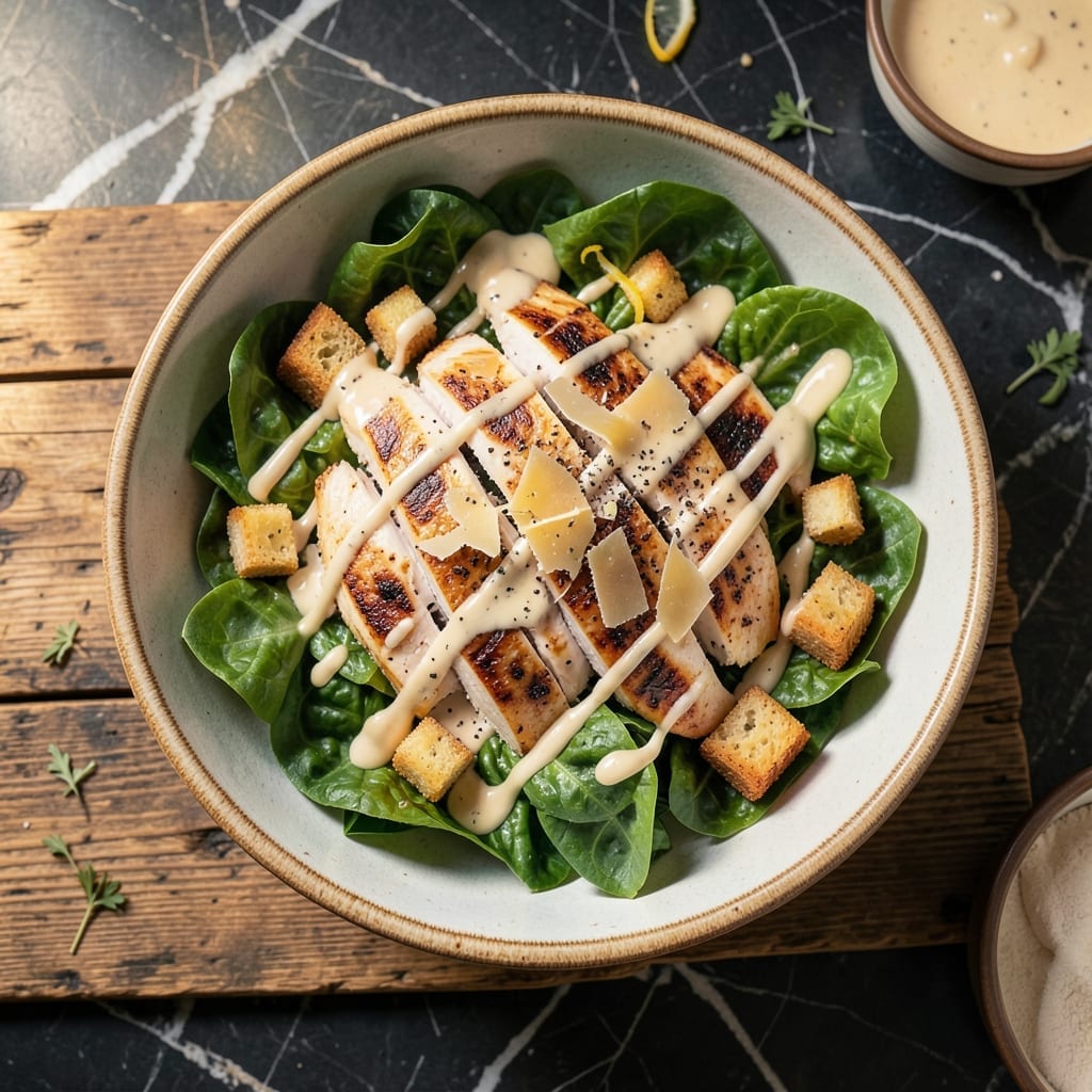 Chicken Caesar Salad Recipe Natasha's Kitchen: Crisp Romaine and Parmesan Elegance
