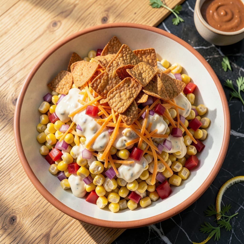 Corn Salad Recipe With Mayo and Fritos: Crunchy Tex-Mex Picnic Delight