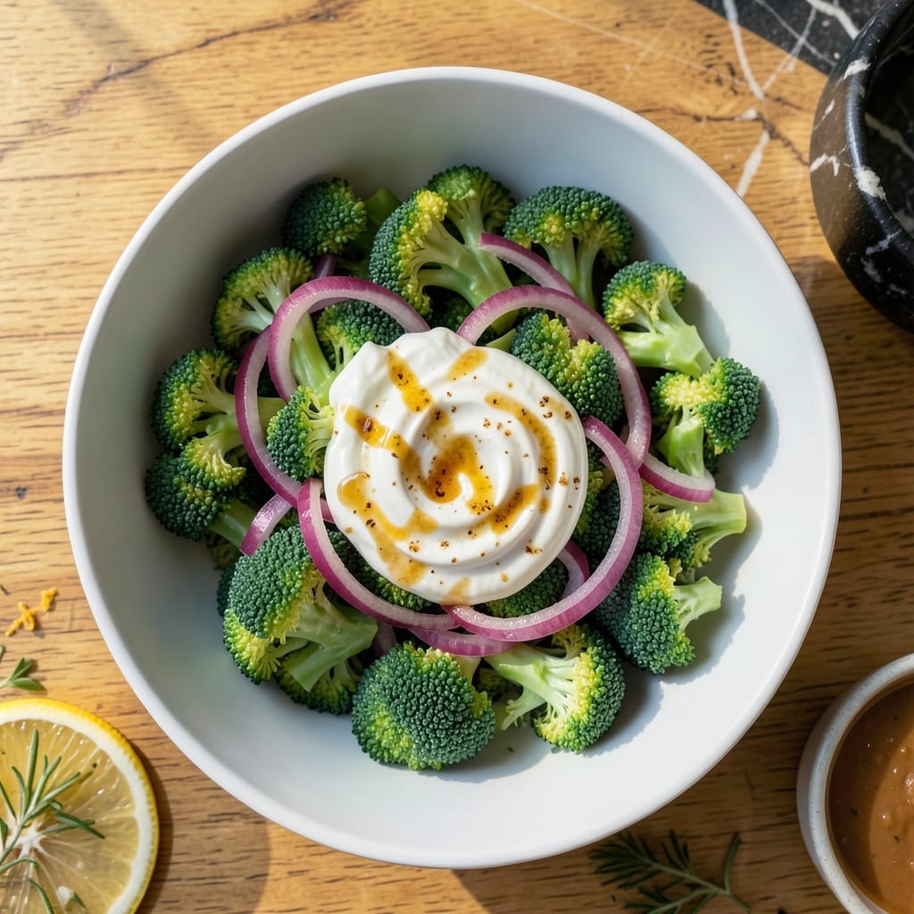 Broccoli Salad Recipe No Sugar: Crunchy Veg with Zesty Yogurt Dressing