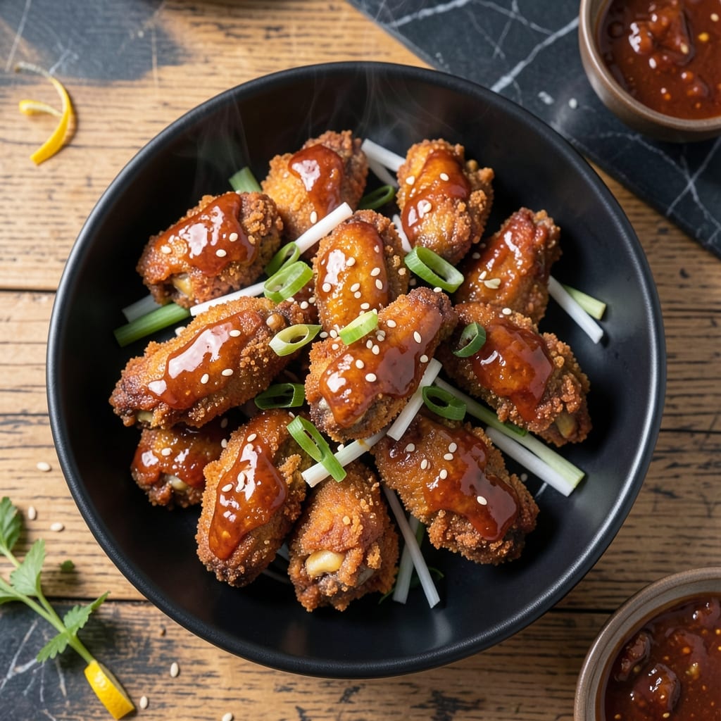 Korean Fried Chicken Wings Recipe Air Fryer: Extra Crispy With Gochujang Glaze