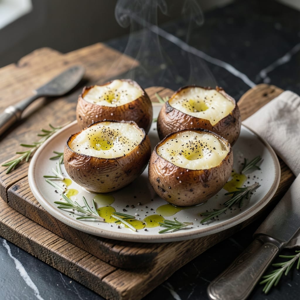 Recipe Oven Baked Potatoes: Crispy Skin and Fluffy Centers
