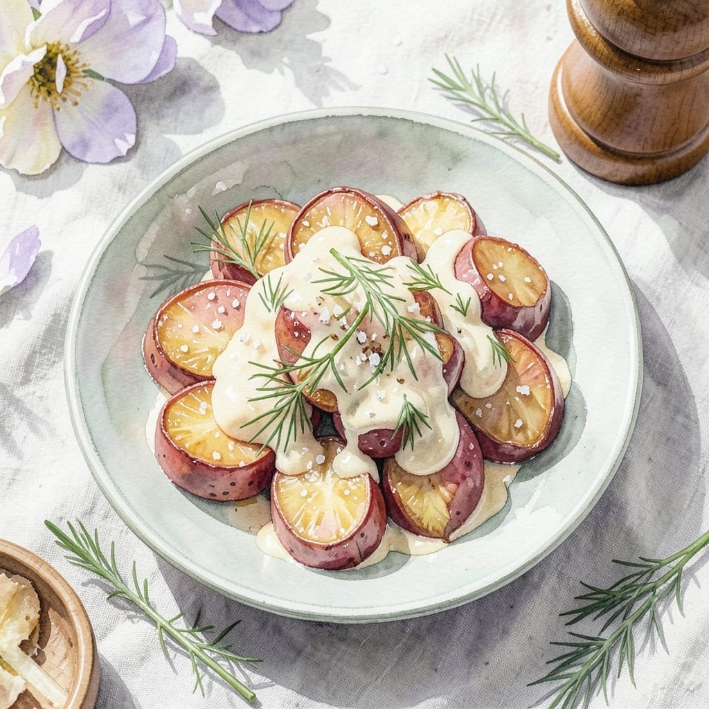 Recipe for Red Potato Salad With Ranch Dressing: Rustic Creaminess With Garden Herbs