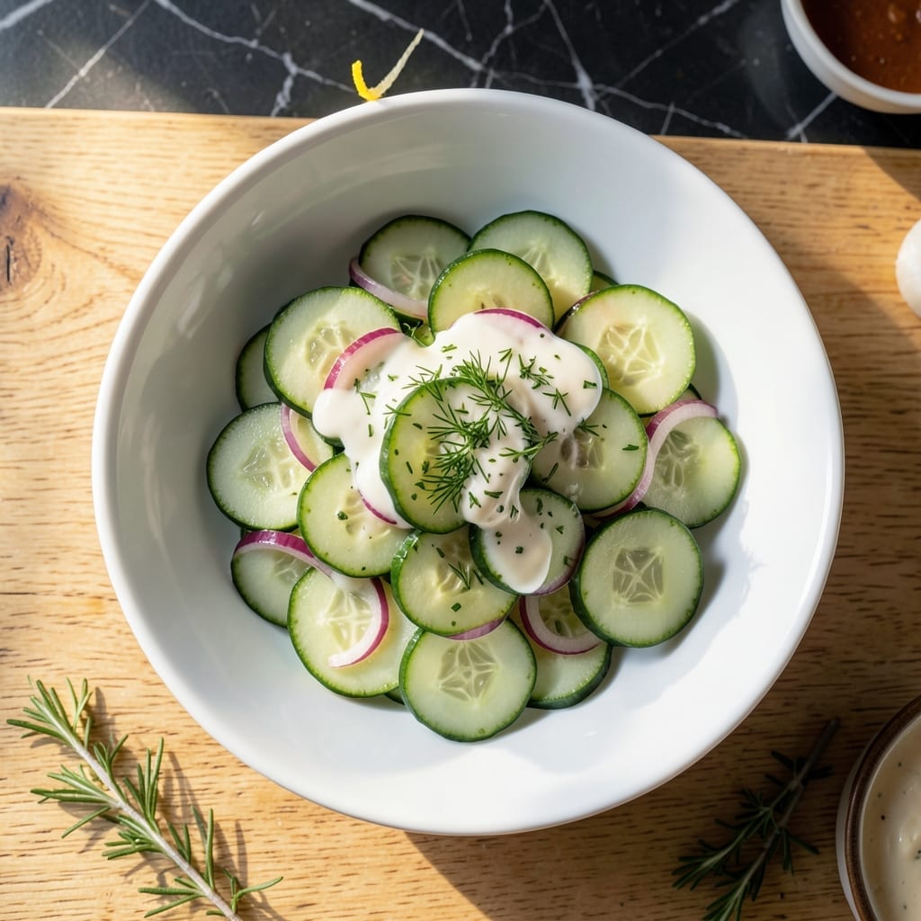 Cucumber Salad Recipe With Condensed Milk: Sweet Creamy Crunch in Minutes