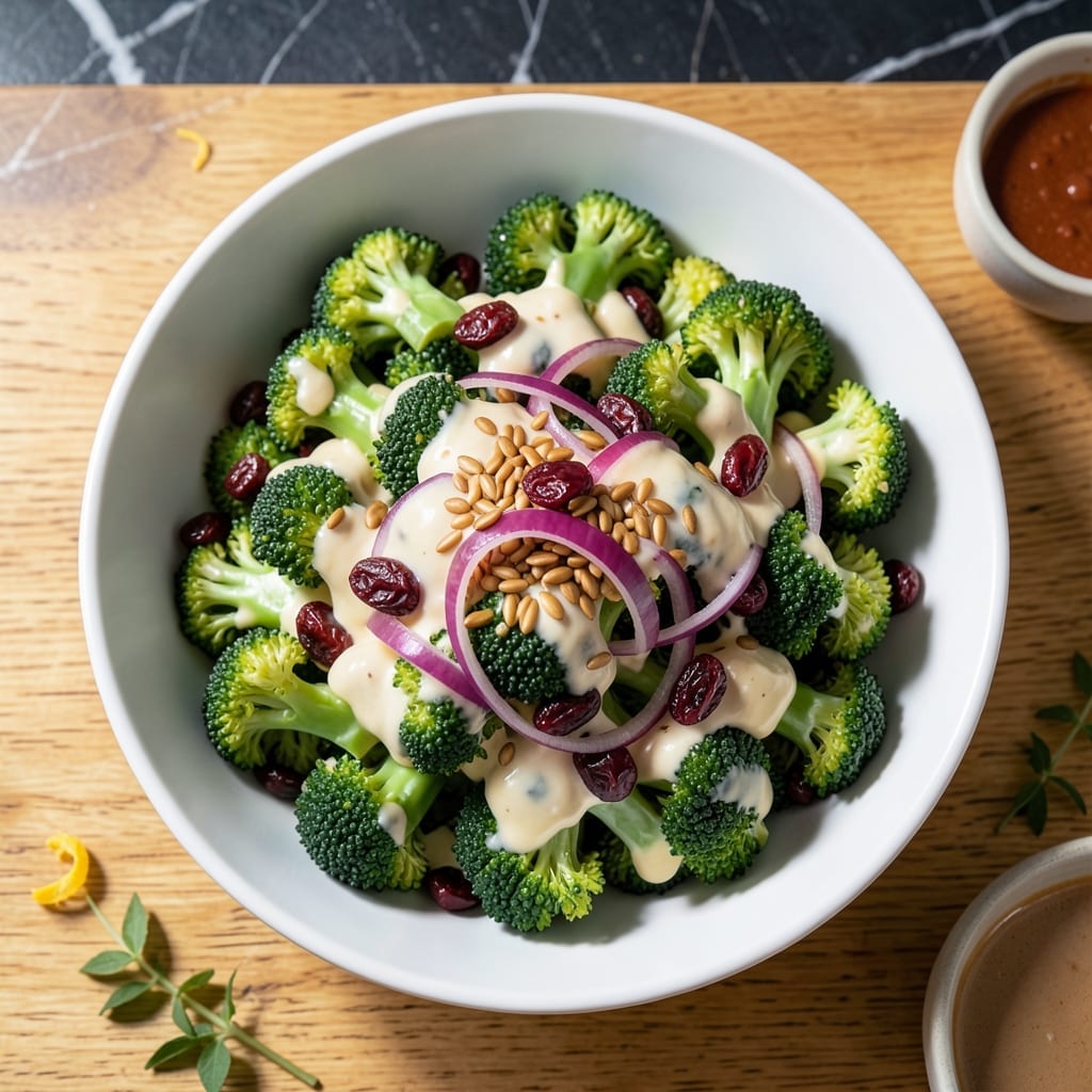 Broccoli Salad Recipe With Craisins and Sunflower Seeds: Sweet and Nutty Crunch in Every Bite