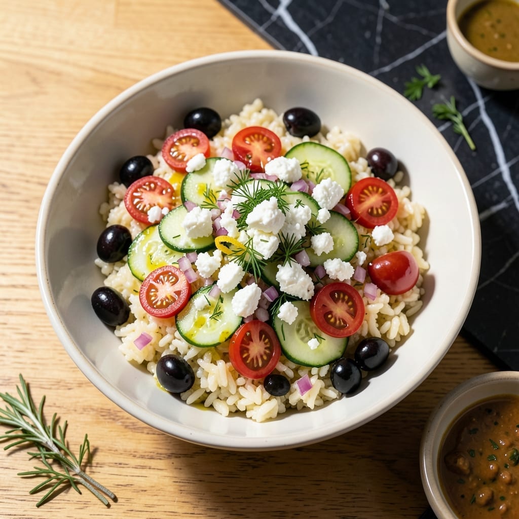 Recipe for Orzo Salad With Feta Cheese: Mediterranean Herb-Infused Refreshment