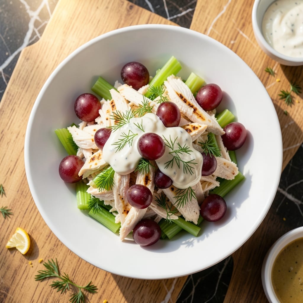 Light Chicken Salad Recipe With Grapes: Bright Crunch and Creamy Tang
