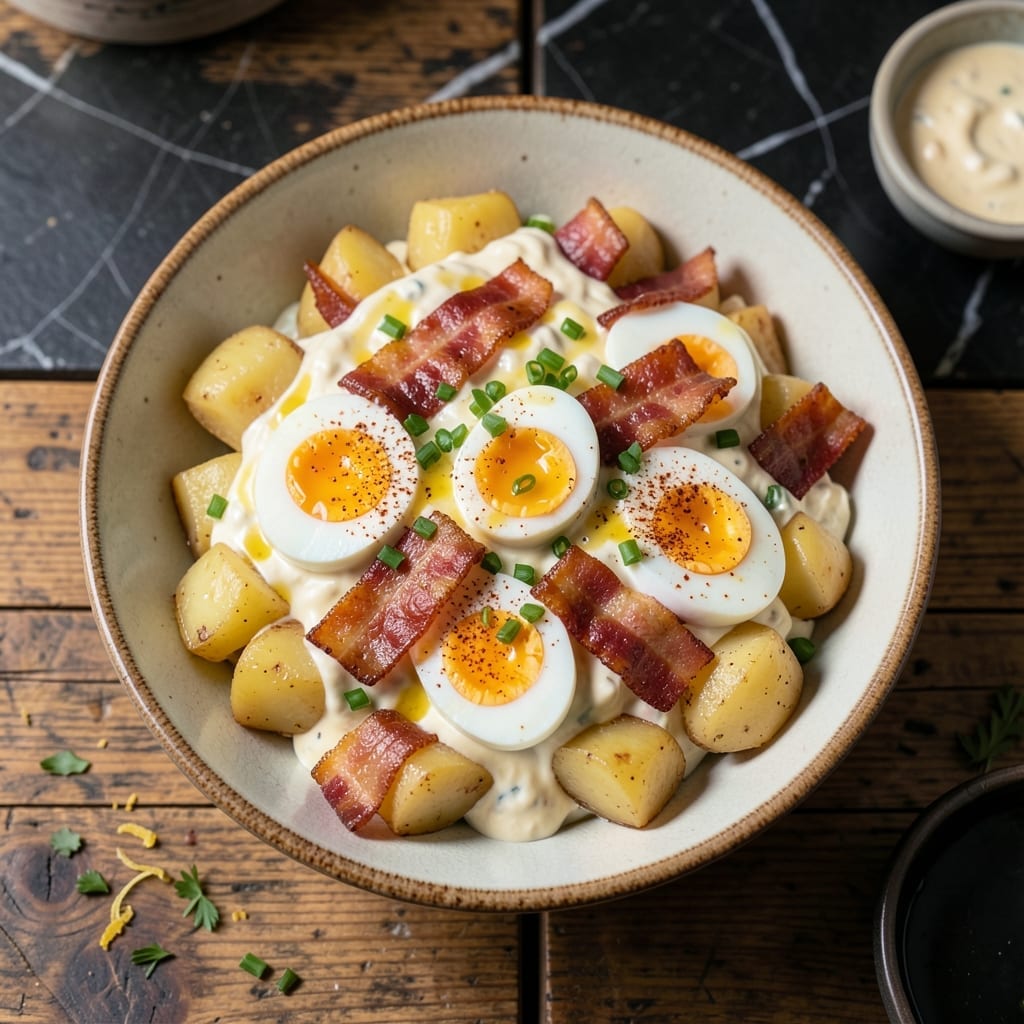 Potato Salad Recipe With Bacon and Egg: Smoky Crunch and Creamy Bite