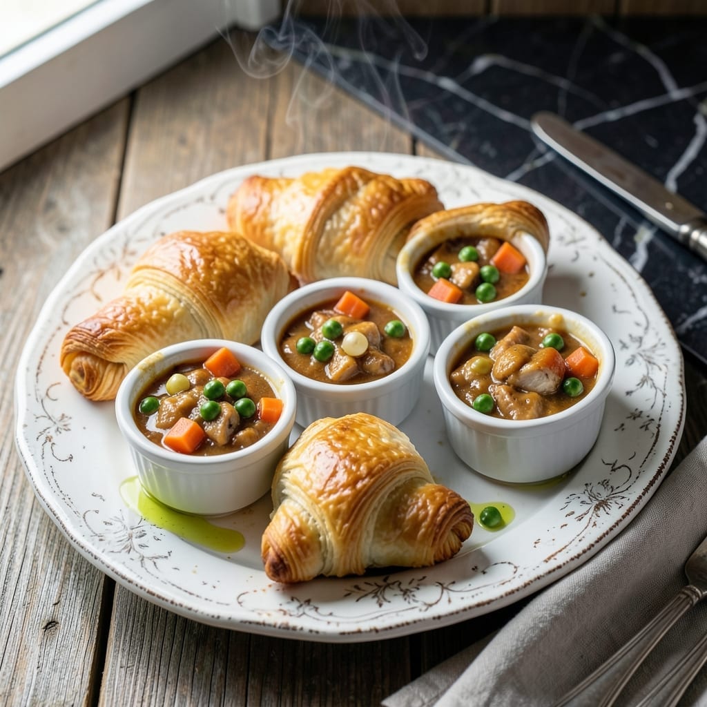 Mini Chicken Pot Pie Recipe With Crescent Rolls: Flaky Layers Over Savory Filling