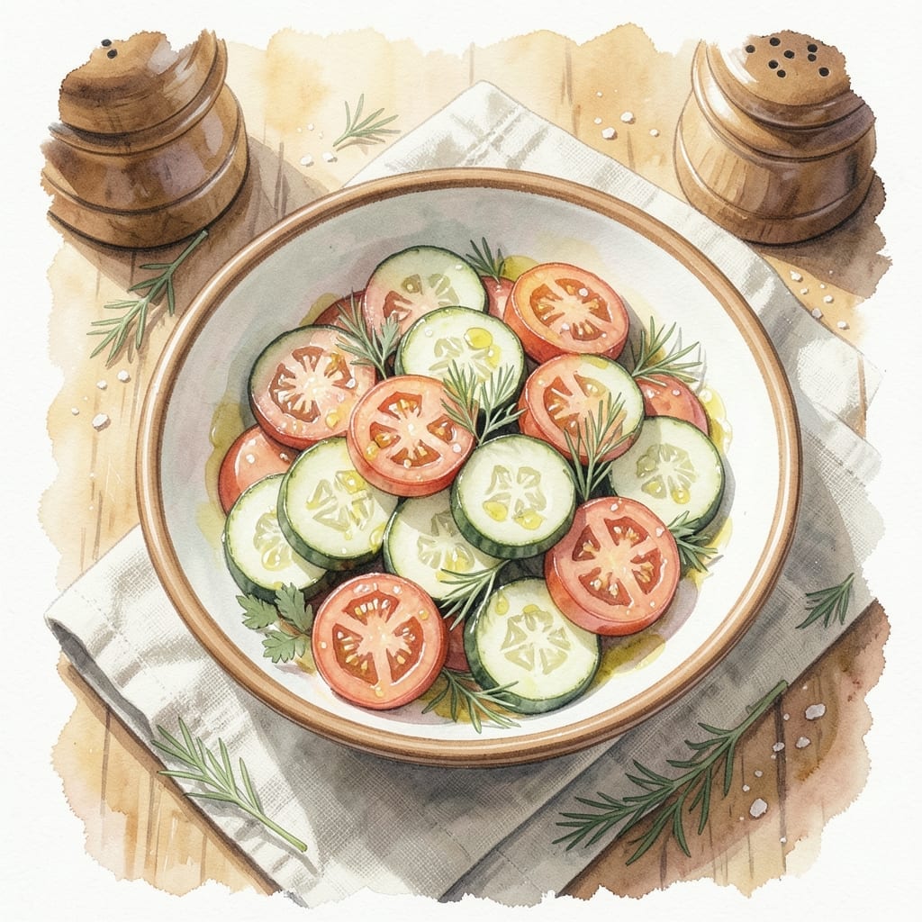 Cucumber Tomato Salad Recipe No Onion: Fresh Garden Medley With Lemon Dressing