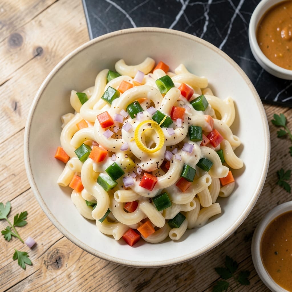 Macaroni Salad Recipe With Condensed Milk and Nestle Cream: Filipino-Style Creamy Picnic Favorite