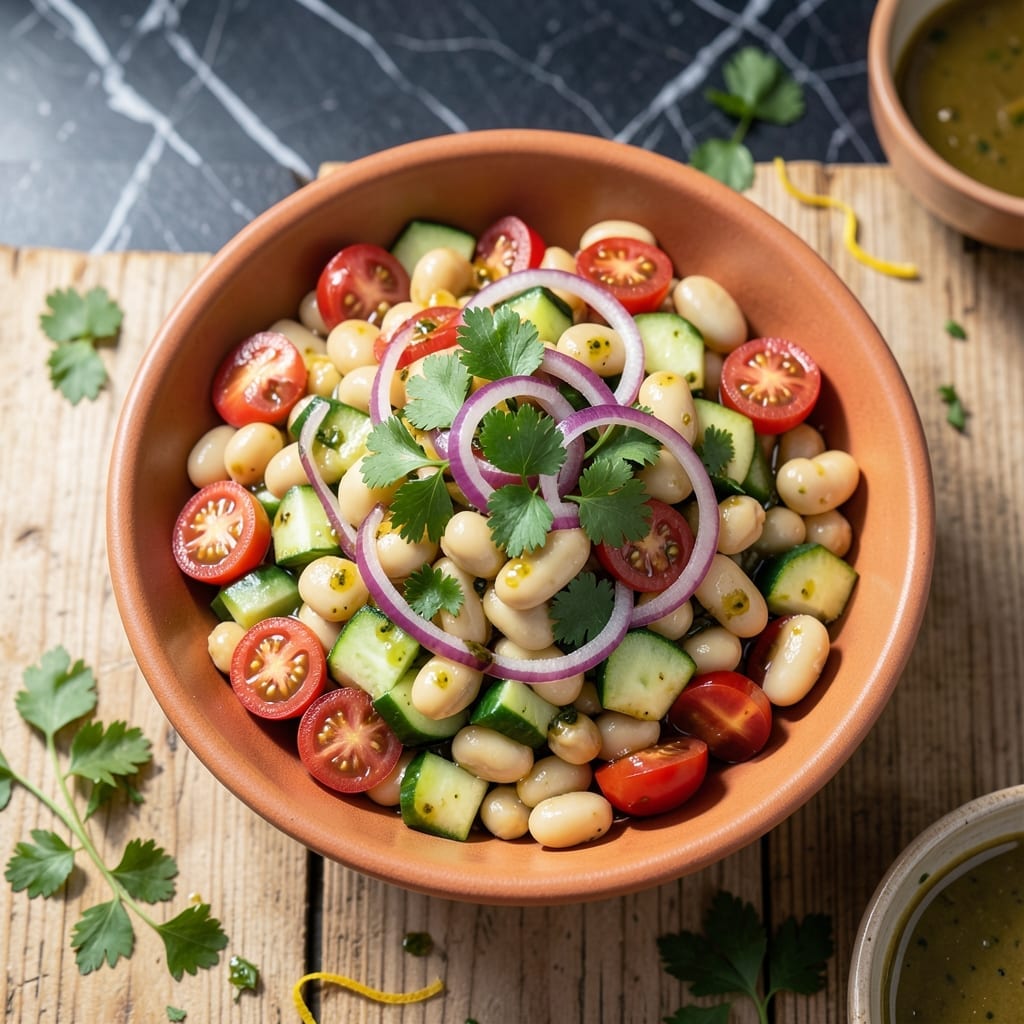 Bean Salad Recipe Mediterranean: Bright Herbs and Zesty Lemon Dressing Bean Salad Recipe Mediterranean: Bright Herbs and Zesty Lemon Dressing