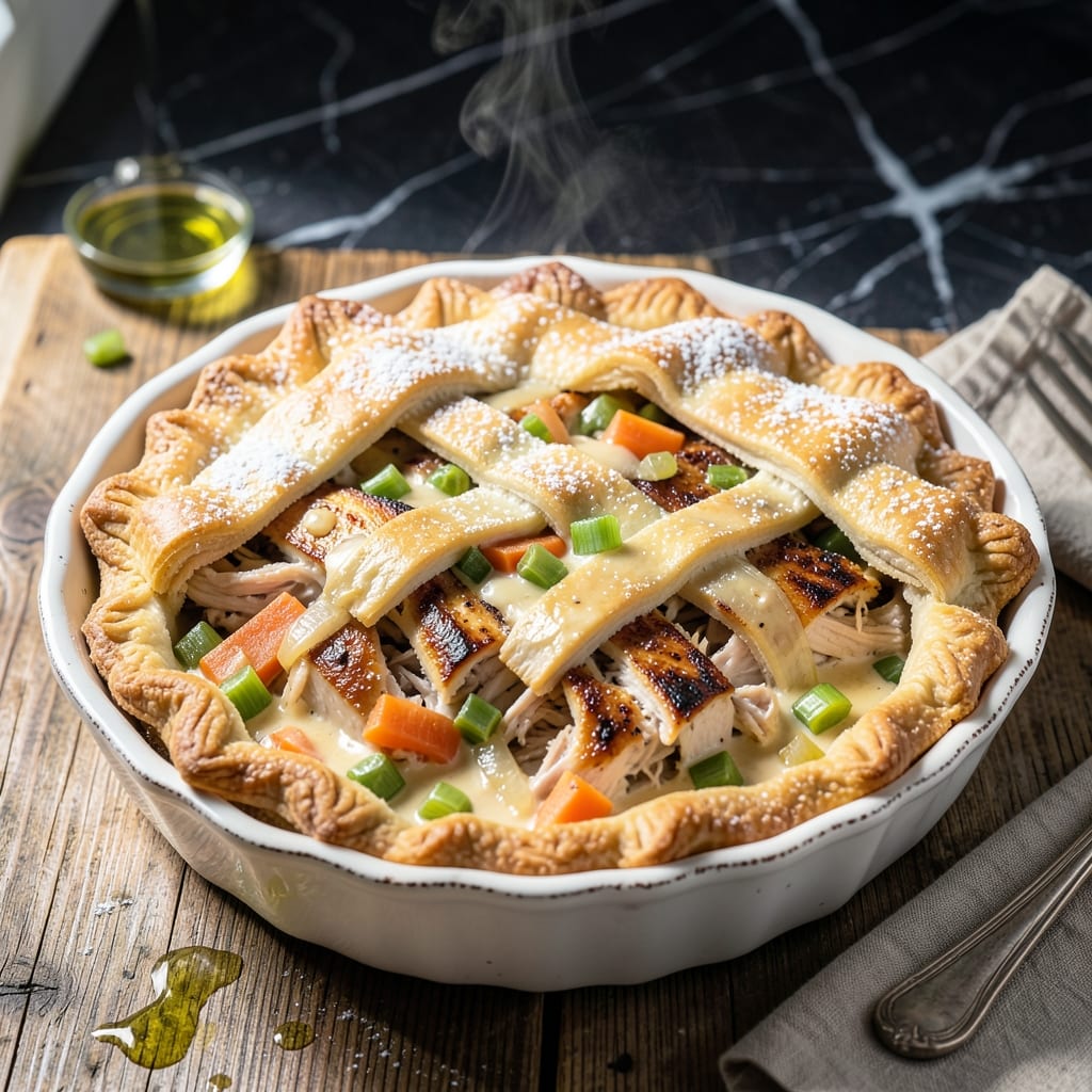 Quick Chicken Pot Pie Recipe With Pie Crust: Flaky Layers Over Savory Filling Quick Chicken Pot Pie Recipe With Pie Crust: Flaky Layers Over Savory Filling