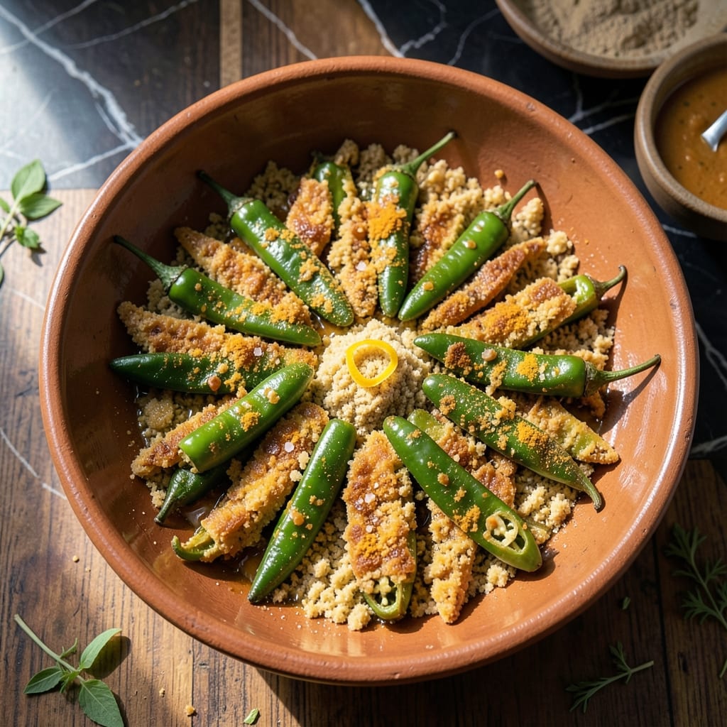 Mirchi Bajji Recipe Vismai Food: Crispy Chili Fritters with Andhra Spice